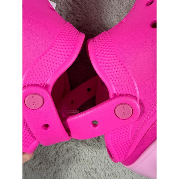 NWT Crocs Bubble Crush Clog Women's M8/W10 Hot Pink Platform Comfort Shoes New - Picture 5 of 8